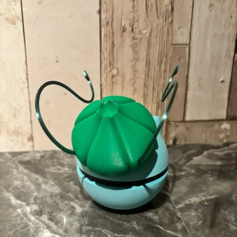 Bulbasaur Pokémon Inspired Poké Ball Display Decorative Piece for Collectors and Fans 4