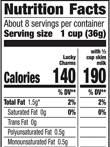 Lucky Charms American Cereal with Marshmallows 300g - Pack of 1 (10.5oz) 5