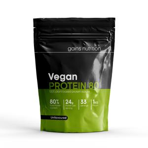 Pure Vegan Protein Powder 1KG - 24g Protein Per Serving - UNFLAVOURED & UNSWEETENED