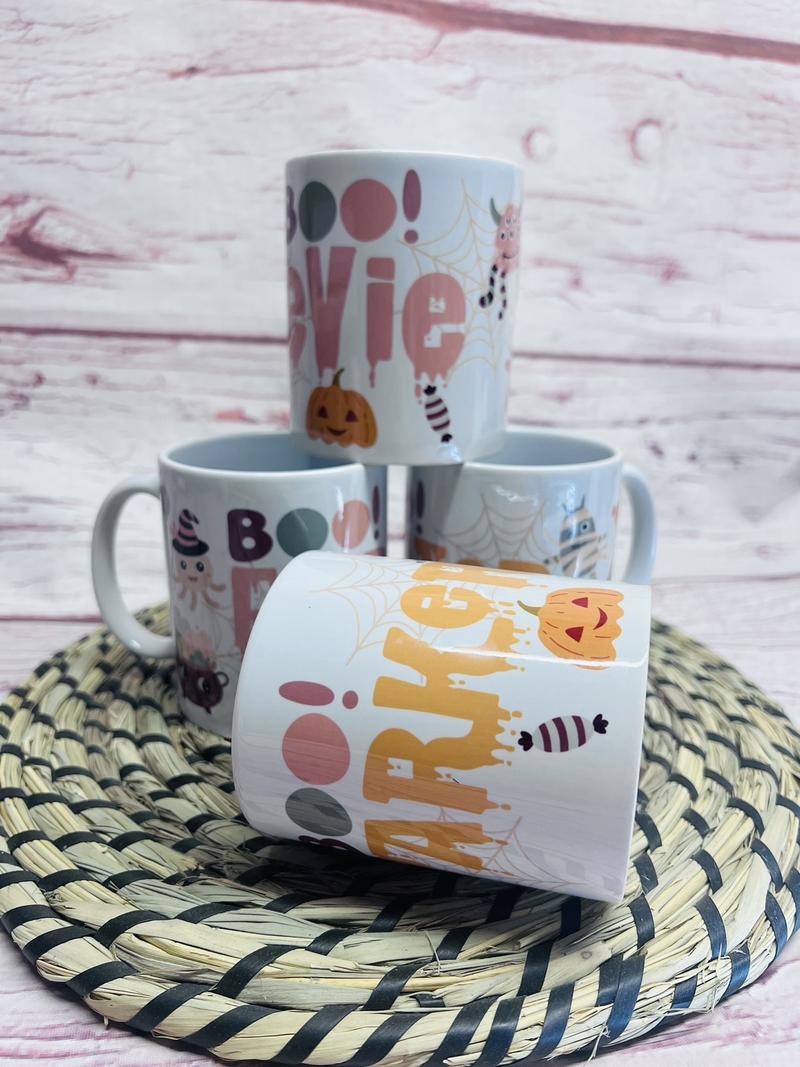 Product Introduction of ‘Little Monsters’ Personalised Halloween Mug 1