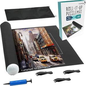 TANNESS Giant Jigsaw Board - Puzzle Roll Mat for 1500 Pieces - Portable Puzzle Mat with Storage Bag - Easy Roll-Up Puzzle Saver - Jigsaw Mat for Adults, Puzzle Board & Mat for Puzzle Storage & Sorting