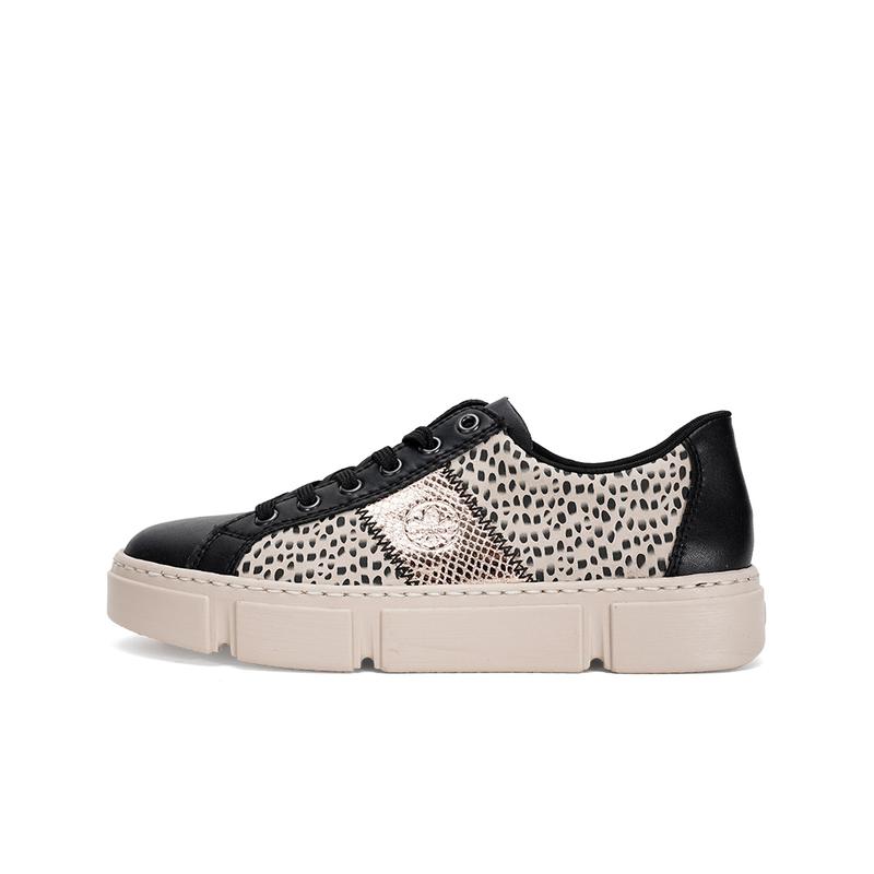 Rieker Women’s Fashion Sneaker Multicolour Leather Flat Shoes N591062 1