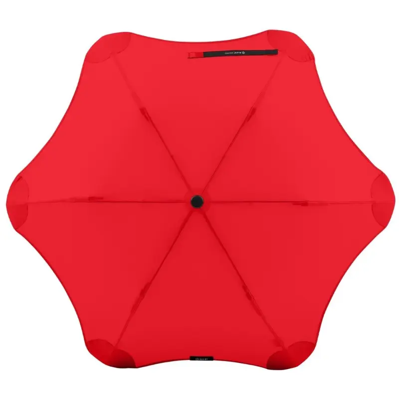 Red Metro Folding Blunt Umbrella 3