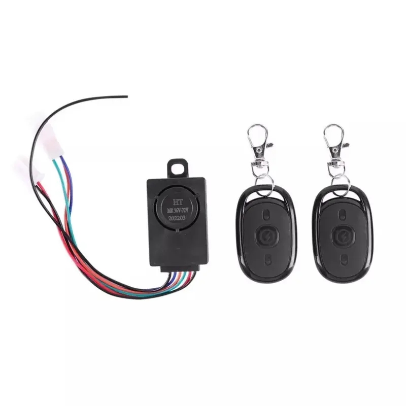36-72V Anti-Theft E-bike Alarm Scooter Security Remote Control Detector Alarm 0