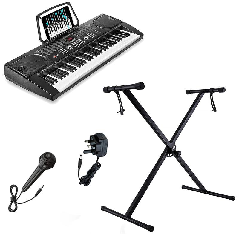 Product Introduction of Crystals 61-Key Digital Piano Keyboard with Optional Stand and Stool for Customized Setup 10