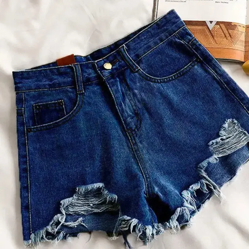 Womenswear High Waist Denim Ripped Women Short Shorts Fit 3