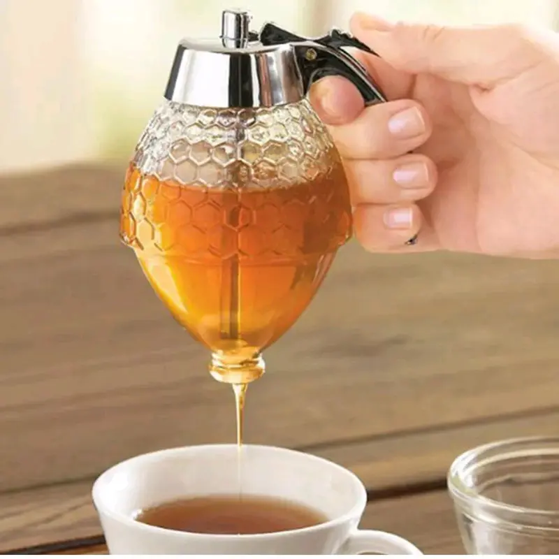 Honey Dispenser and Syrup Pitcher Set with Pouring Spout for Easy Dispensing - Utensils, Seasoning Kitchen 5