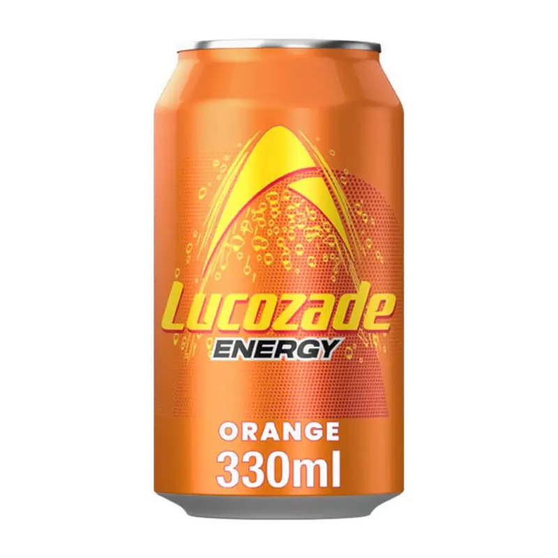 Lucozade Energy Cans 24 Pack (24 x 330ml) Original and Orange Flavour Fizzy Drinks Sport Beverage 3