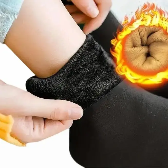 Cozy & Warm Winter Socks - Thick, Non-Slip Mid-Calf Snow Socks with Plush Terry Lining, Solid Color for both man and woman Comfort Comfort Comfortable Fit Womenswear Soft Women Style