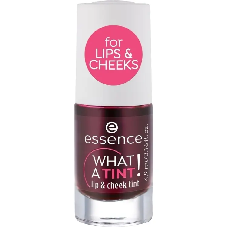 Essence What A Tint Lip & Cheek Tint 01 Kiss From A Rose 4.9ml - Vibrant Rosy Tint for Natural Beauty - Gloss, Lipgloss Lipstick Makeup 0