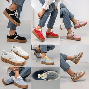 Nexsus Plus Ladies Women Faux Suede Lace Up Comfy And Sofy Sole Chunky Platform Trainers Fashion Shoes Gym Sneakers Active Girls Footwear Size UK 3-8 Casual Closed Runner Training Black