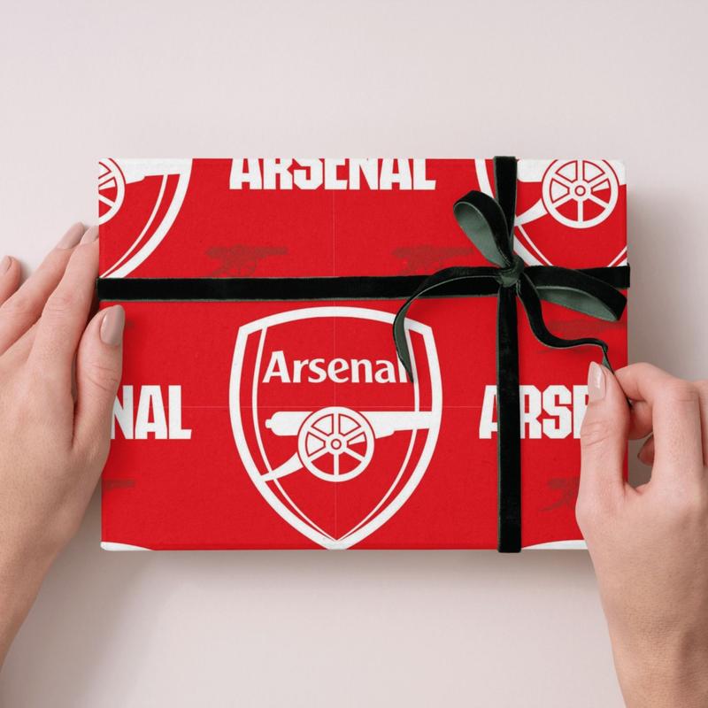 Arsenal FC 2 Sheets & 2 Tags Gift Wrap 3