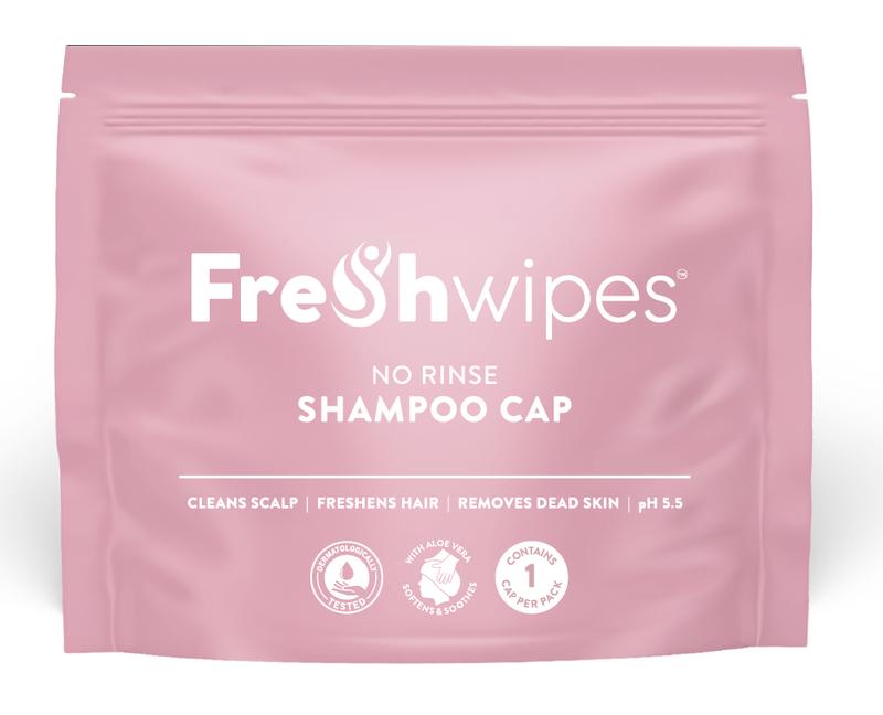FreshWipes Rinse Free Shampoo Cap - an easy way to wash your hair without water! 1