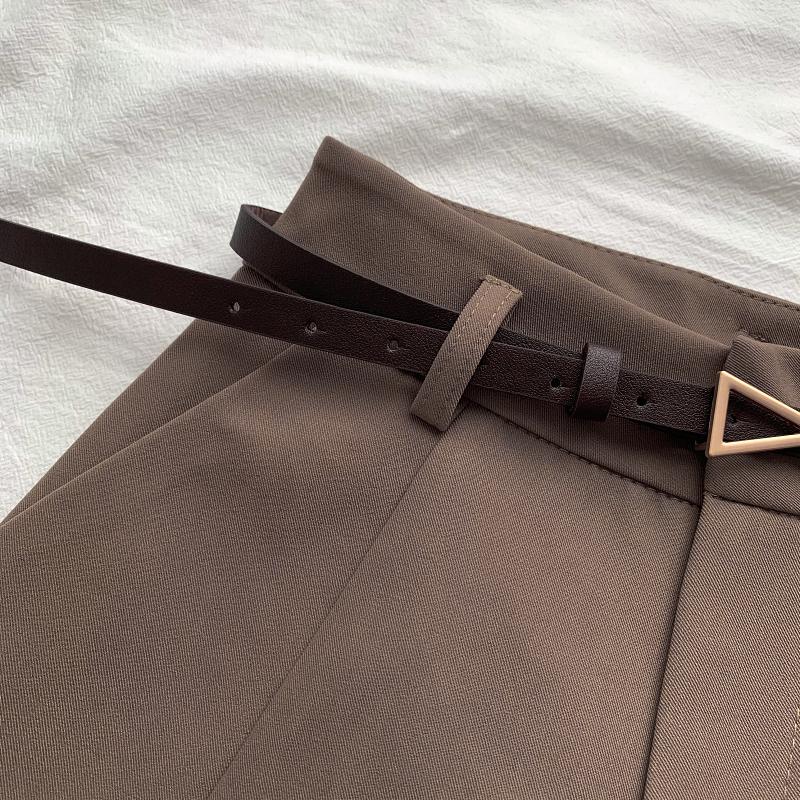 Product Introduction of Casual Women's Shorts A-line High Waist Short Chic Office Lady Shorts With Belted Vintage Female Trousers Spring Summer 9