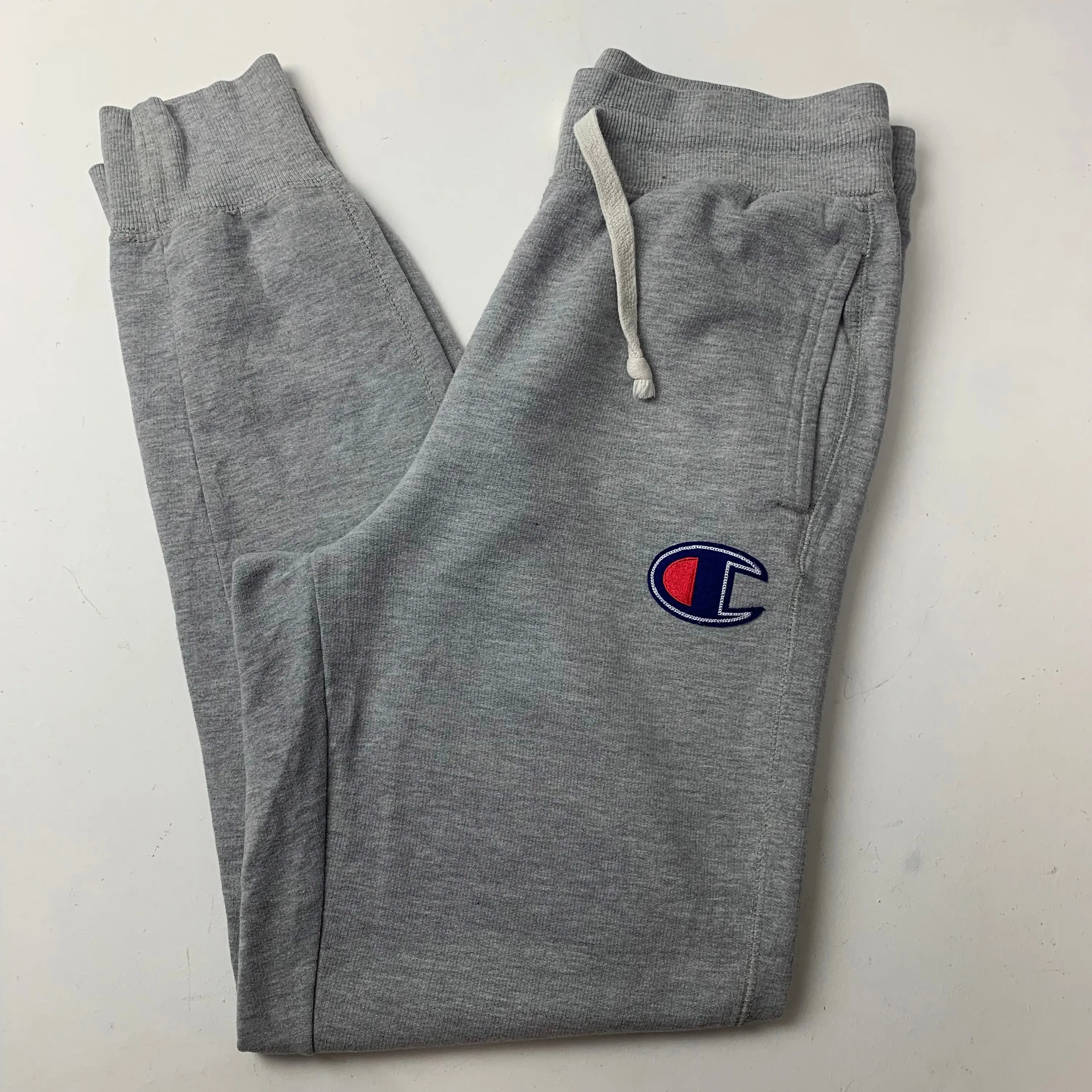 Womens CHAMPION Light Grey Jogging Bottoms / Small / Regular Fit Joggers