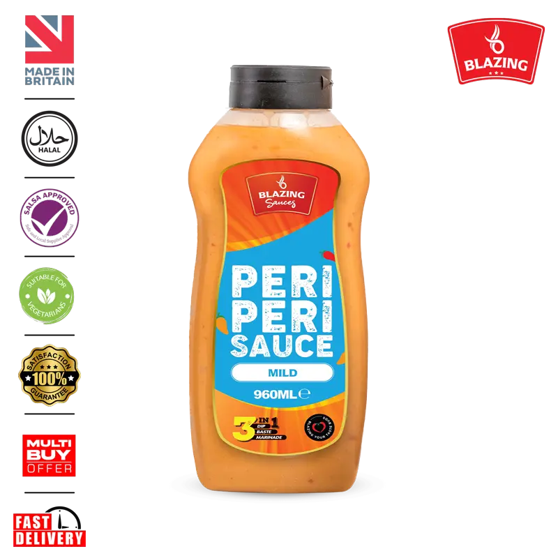 Blazing Mild Peri Peri Sauce Perfect for Chicken & Meat. Dipping/Tossing/marin 4