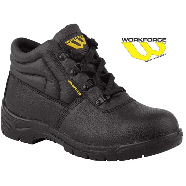 Mens Womens Workforce Safety Steel Toe Cap Shoes Leather Ankle Chukka Unisex Work Lightweight Boots Trainers