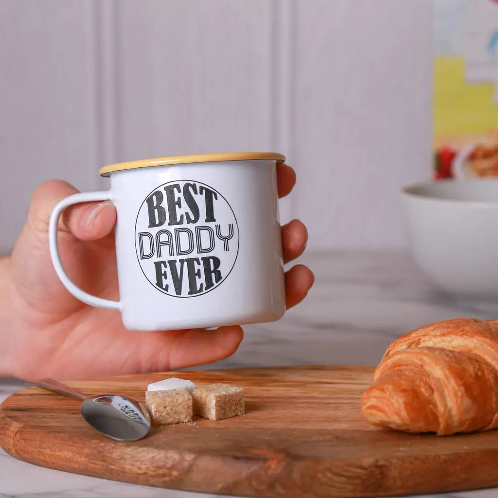 Aztex Personalised Best Daddy Ever Enamel Mug