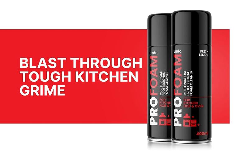 Product Introduction of Profoam Oven, Grill & Barbecue Cleaner, Heavy Duty Oven Cleaner & Degreaser, Removes Baked On Food and Burnt-In Grease Fast, (400ml) Foam Spray, Made In The UK Household 0