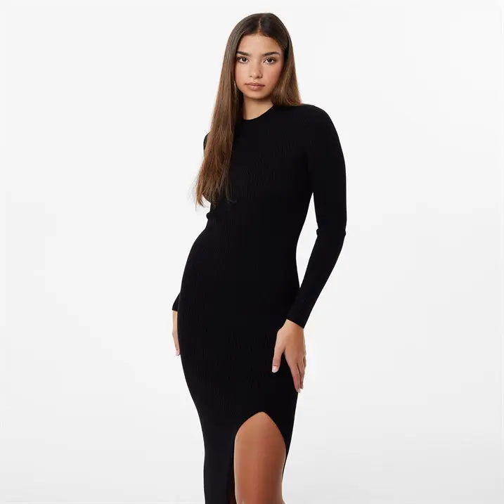 Jack Wills Womens Rib Maxi Dress Knitted