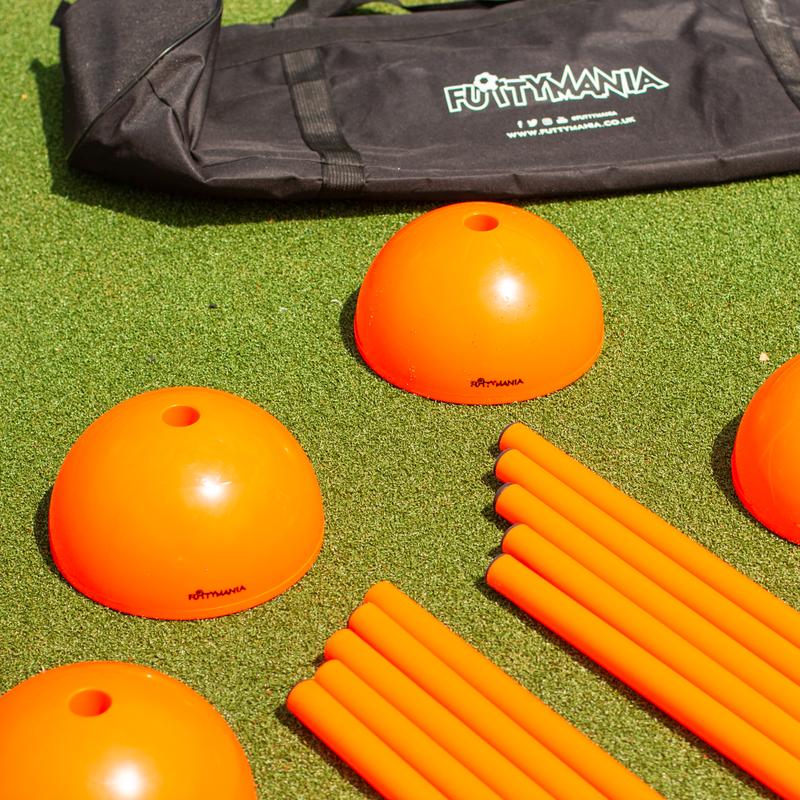 Futtymania Football Slalom Poles Set - Enhance Fitness, Speed, and Agility - Multi-Sports Training Aid - Highly Visible Neon Color for Effective Training Courses 5