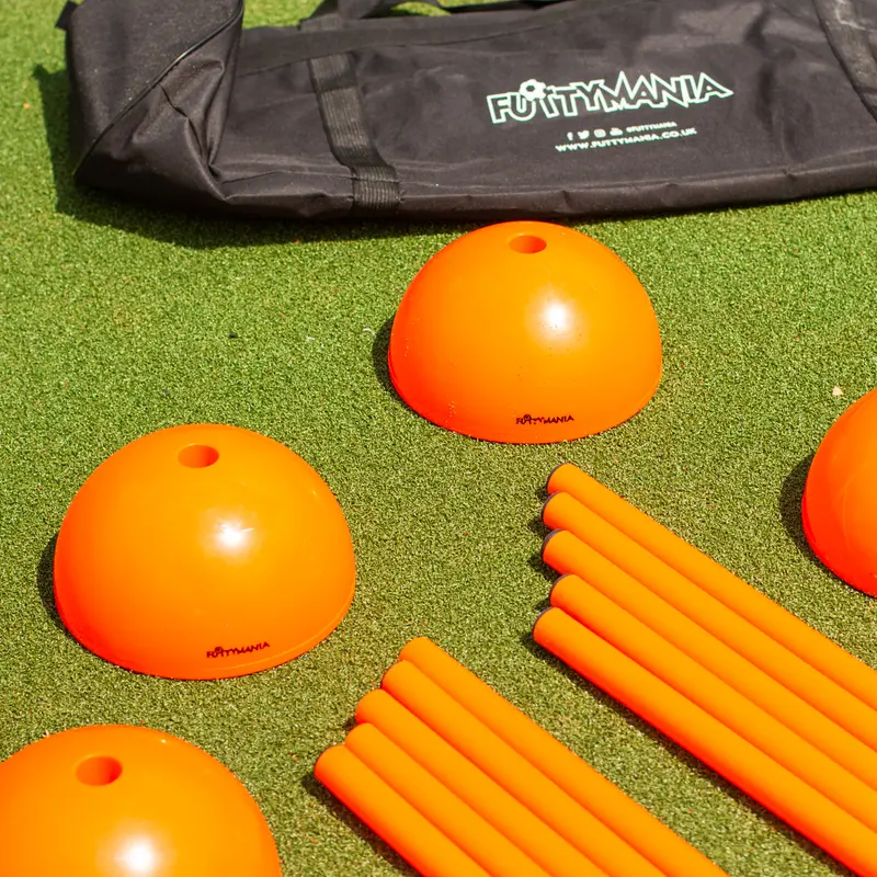 Futtymania Football Slalom Poles Set - Enhance Fitness, Speed, and Agility - Multi-Sports Training Aid - Highly Visible Neon Color for Effective Training Courses 5