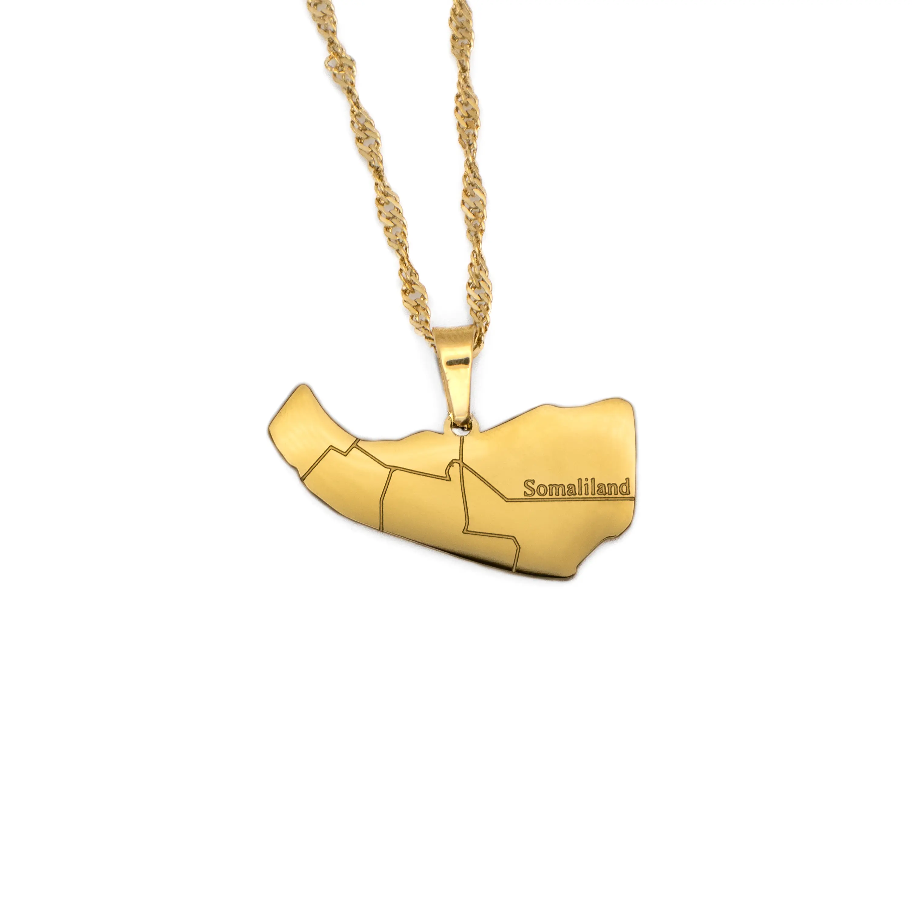 Somaliland Map Necklace