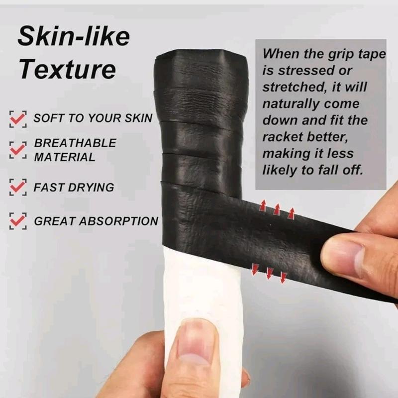 1pc Racket Grip Tape Roll Anti Slip Over Grip Badminton Squash Tennis Handle 1pk 3