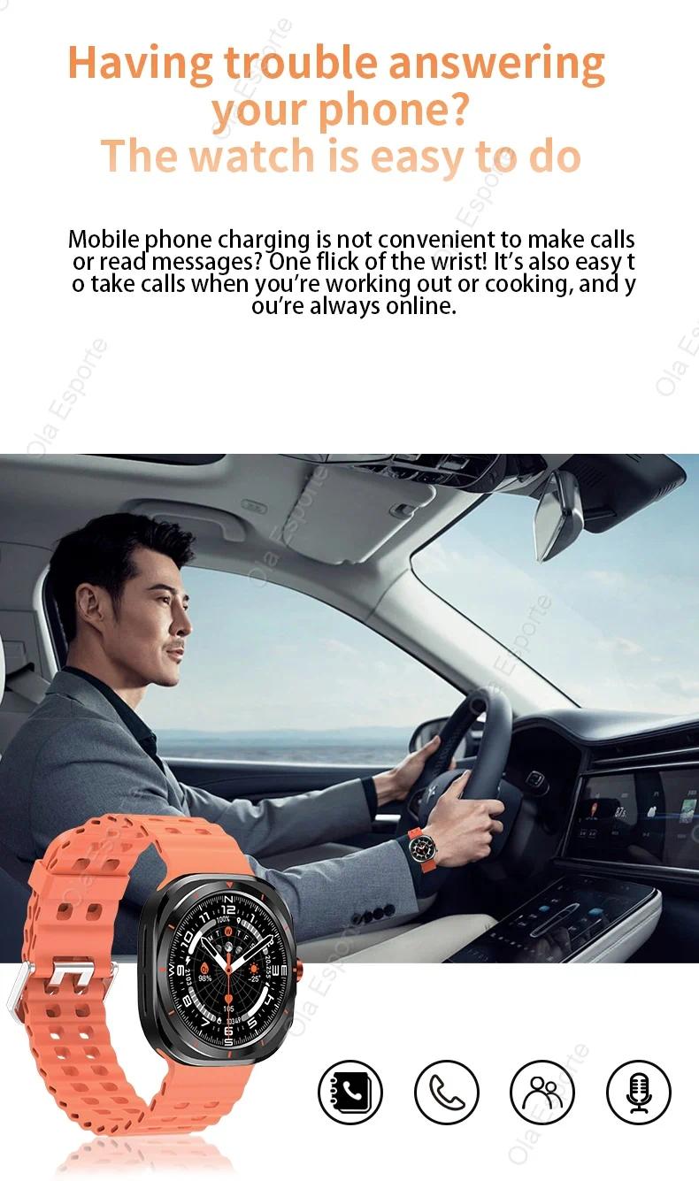 Product Introduction of New Galaxy Watch 7 Ultra Smart Bracelet Men GPS Trackr NFC HD Touch Screen Bluetooth call Health Monitor Smartwatchs For Samsung 37
