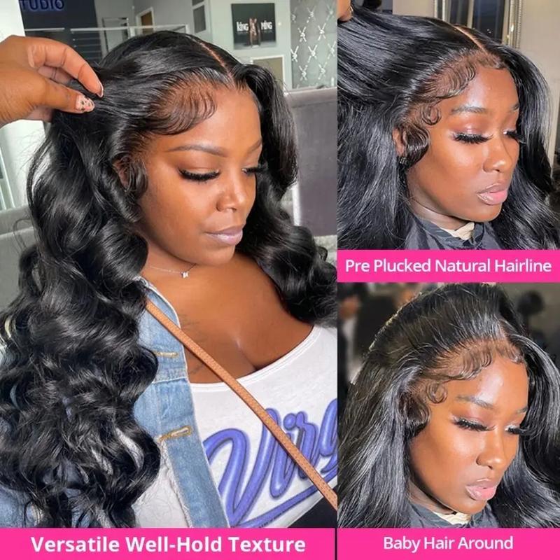 Product Introduction of 30 32 Inch 360 Lace Front Wigs Human Hair Body Wave HD Lace Front Wigs Human Hair Pre Plucked for Women Brazilian Virgin 360 Full Lace Human Hair Wigs Pre Plucked with Baby Hair Natural Color 24
