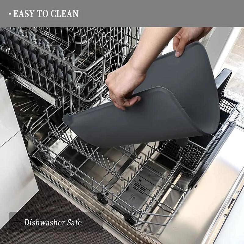 Product Introduction of Non-Slip Pet Food Mat for Bowls & Raised Feeders, Easy to Clean, 47x30cm - Versatile Use 6