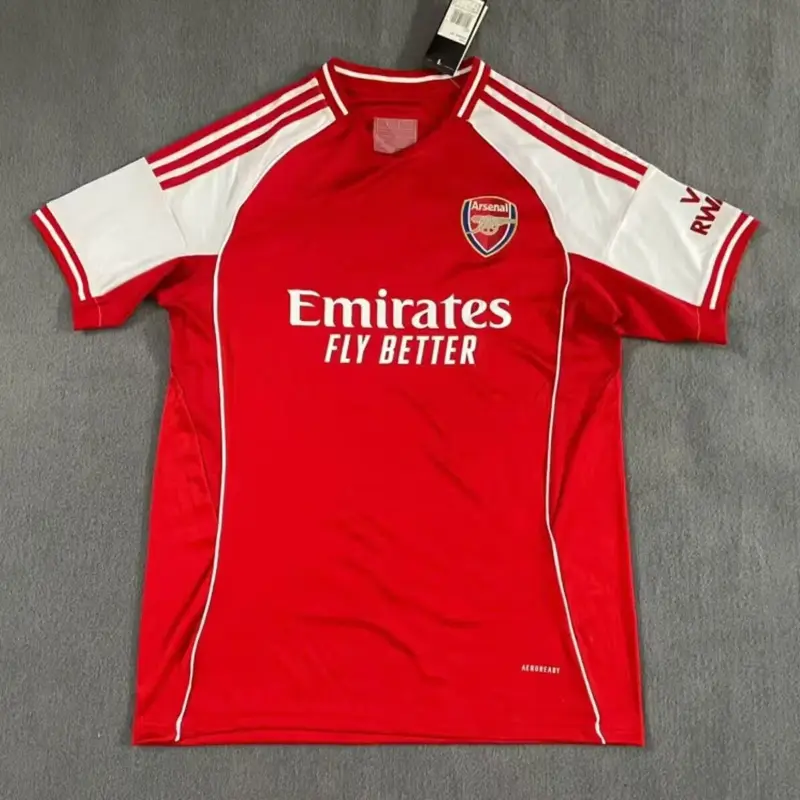 25-26 Arsenal Home Size: S-4XL Football jersey 2025-2026 Arsenal Home Fan version soccer jersey