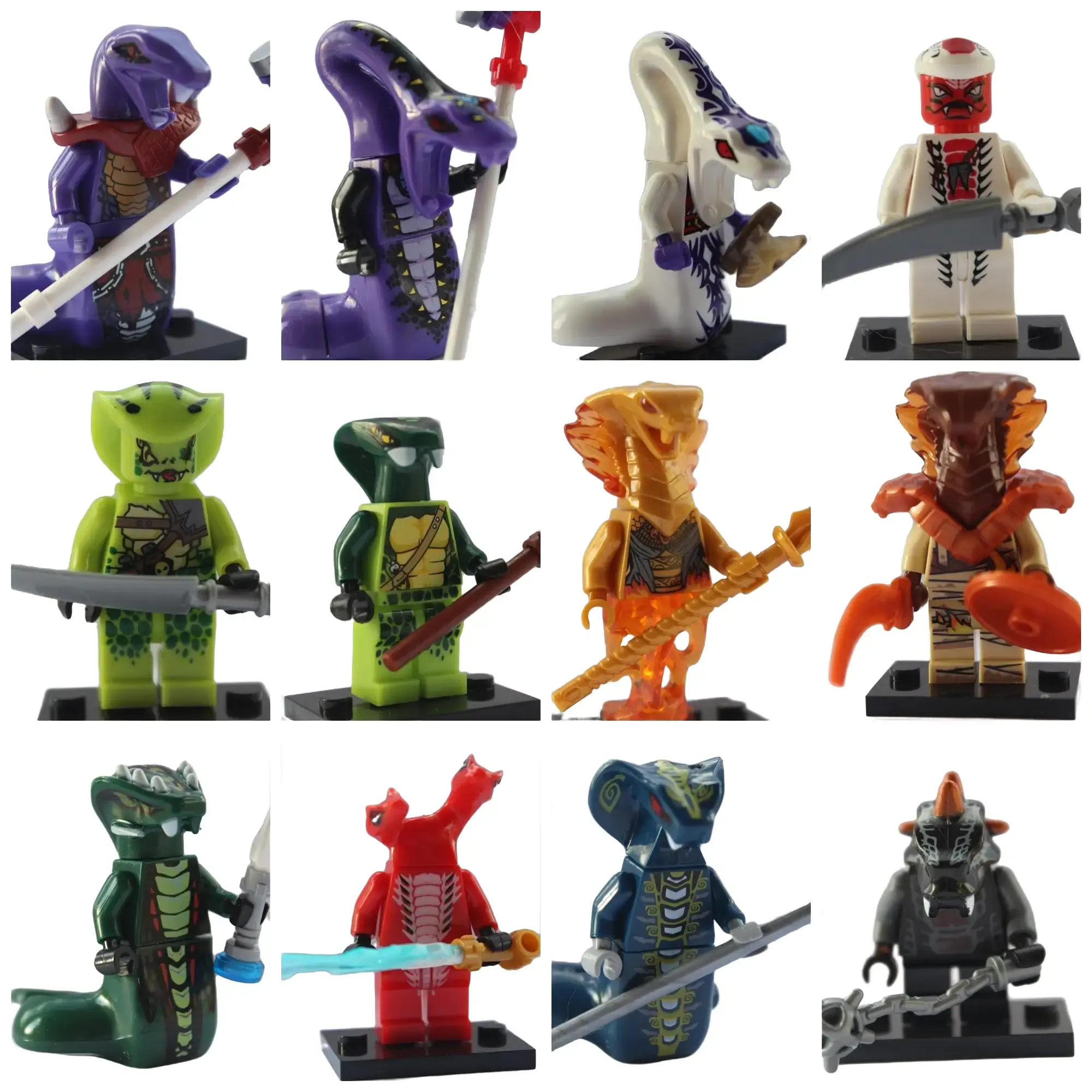 Ninjago Ninja Kai Lloyd Cole Jay Zane Nya Master Wu Serpentine mini toy action figures custom but fully Lego compatible models movie cartoon science fiction horror building blocks super hero construction toys