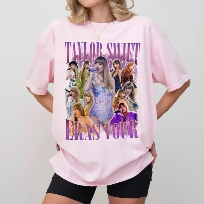 Vintage 90s Style Taylor T-Shirt, Swiftie Eras Tour T-Shirt, Taylor Gift, Trendy T-Shirt, Gift For Fan 1