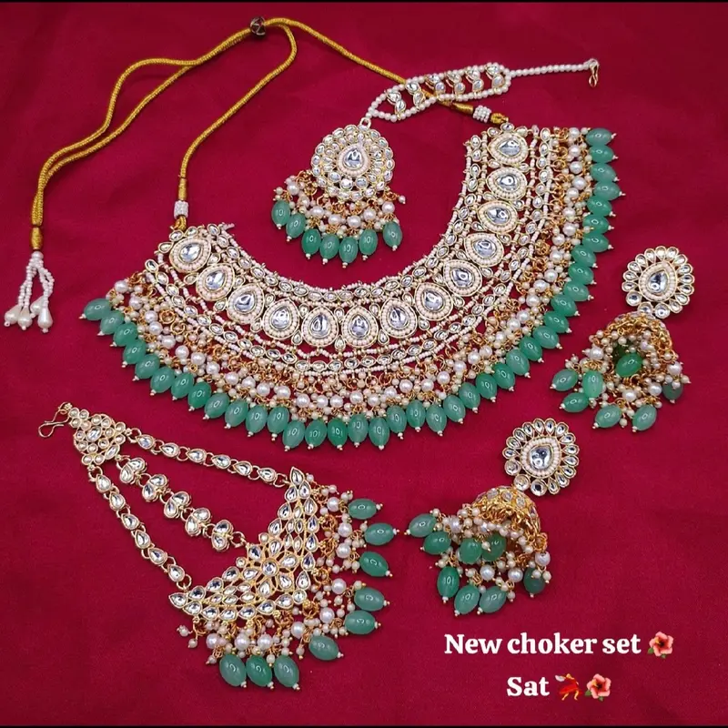 A001 ANTIQUE POLISH PATWA NECKLACE SET 6