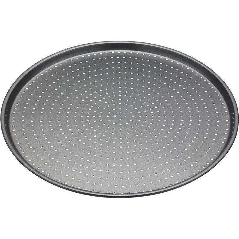 Crusty Bake Non-Stick Pizza Tray for Regular and Pizza Oven, 32cm, Sleeved, Grey Kitchen Utensils Pasta Bakeware 4