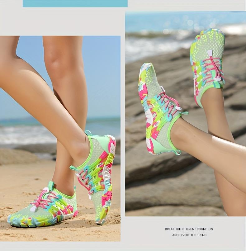 Product Introduction of Girl's Bare Water Shoes With Adjustable Buckle, Breathable Quick Dry Non Slip For Kid's Summer Beach Walking/Pool Swimming/Outdoor Activities 9