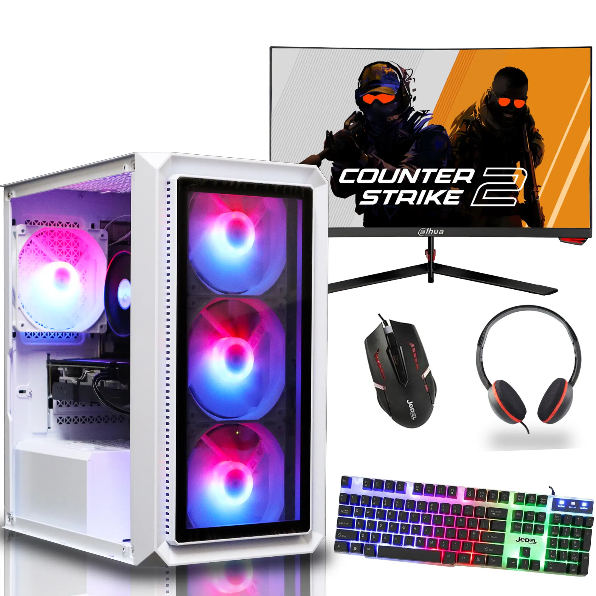 Fast Gaming PC Bundle Intel i7 12700KF - 32GB DDR4 RAM - 2TB M.2 NVMe SSD - 8GB NVIDIA RTX 4060 Windows 11