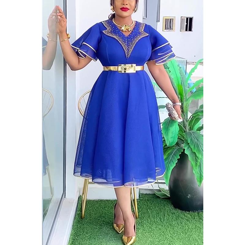 African Dresses for Women Plus Size Africa Clothes Dashiki Ankara Turkey Outfits Gown Elegant Muslim Wedding Party Long Dress 2