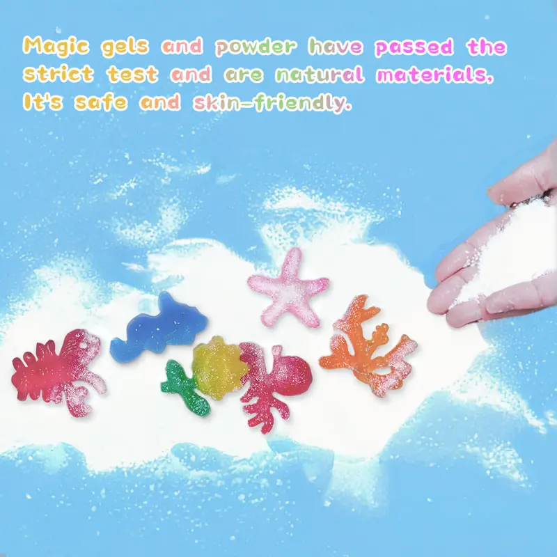 Kidoro Magic Water Elf Toy Kit with 12 Magic Gels, 12 Molds - Imaginative Play, Christmas Gifts, Birthday 3
