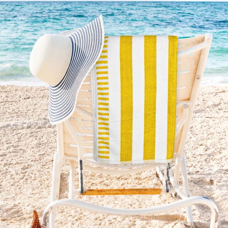 Weave Essentials 2 Pc Cabana Large Bath Sheet Towels Beach Towels - 80x160cm, 100% Combed Cotton, Luxury Beach Towels for Adults, Lightweight & High Absorbent, Suitable as Bath Sheet & Shower Towel Multicolor 4