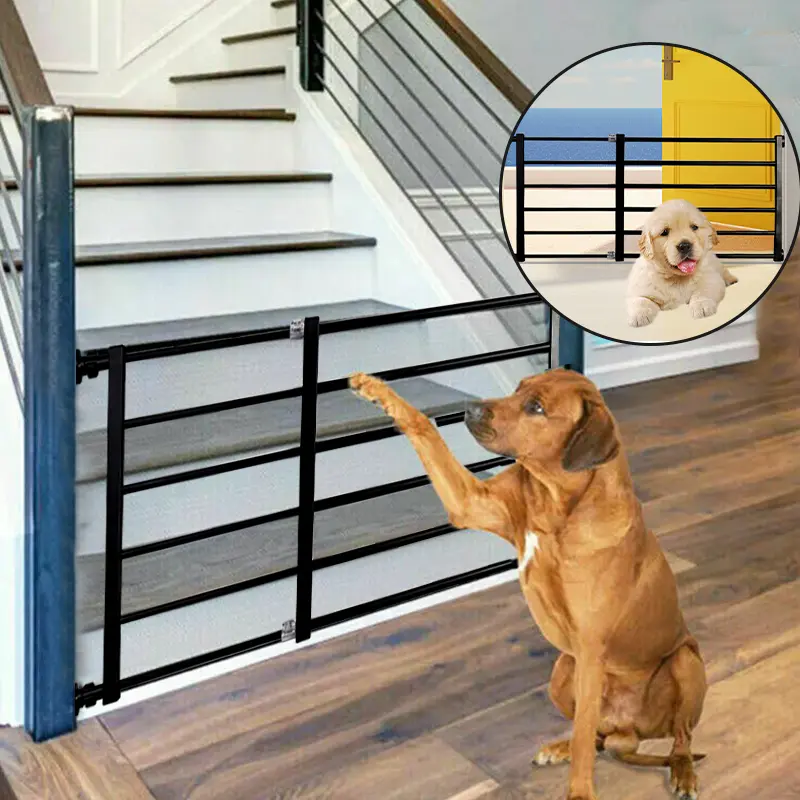Retractable Pet Small Dog Safety Gate Baby Barrier Door Stair Fence Guard for Indoor
