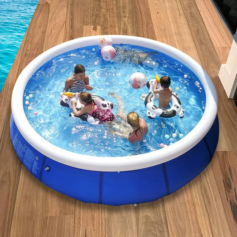 10ft Prompt Set Inflatable Paddling Pool Swimming Pool Family Fun Outdoor Party 6