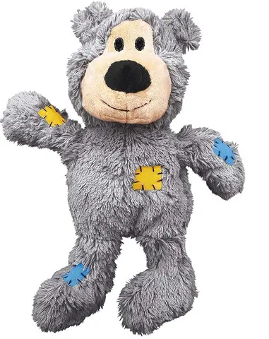 Kong Wild Knots Bears Durable Dog Toys / Cuddly Outside, Durable Strong Inside Knotted Rope Skeleton / Available 3 Colours / 4 Different Sizes 1
