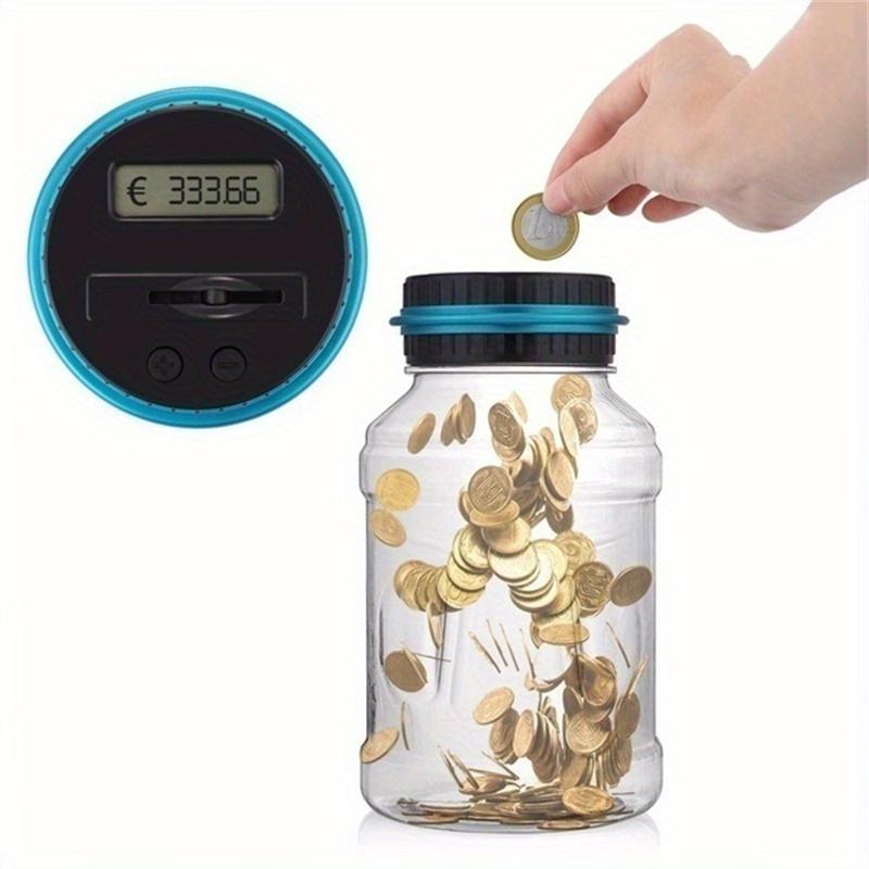 Product Introduction of Automated Coin Counting Jar - Large LCD Display - Money Saving Bank - Perfect Gift for Holidays Decor Piggy 6