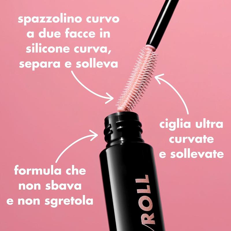 Lash 'N Roll Curling Mascara for Visibly Lifted Lashes - Long-Lasting Formula, Vegan & Cruelty-Free - Black - Eyelashes, Makeup Gel Cosmetic 2