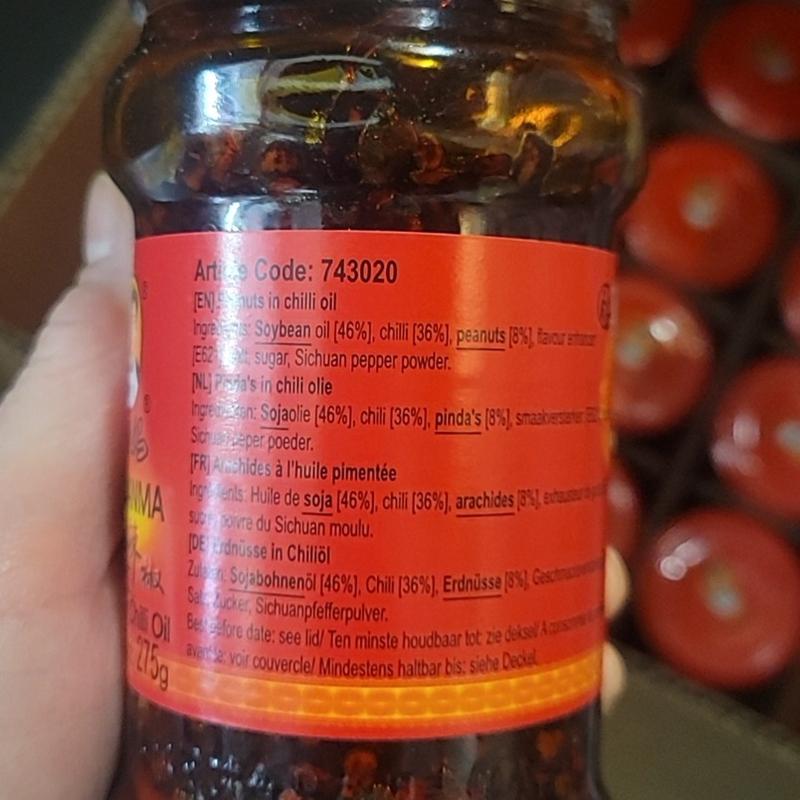 Lao Gan Ma Spicy Chilli Crisp - Authentic Chinese Condiment, Cult-Favorite Spicy Sauce, Versatile Flavor Enhancer for Noodles, Rice, Stir-Fries, and More - Traditional Pungent, Savory, and Crispy Chili Oil Sauce Dip Lao Gan Ma Fermented Soybeans in Chilli 7