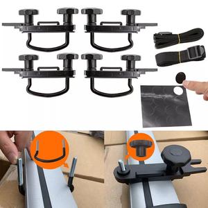 4PCS Stainless Universal Roof Box U-Bolt Clamps Car Van Mounting Fitting Kit