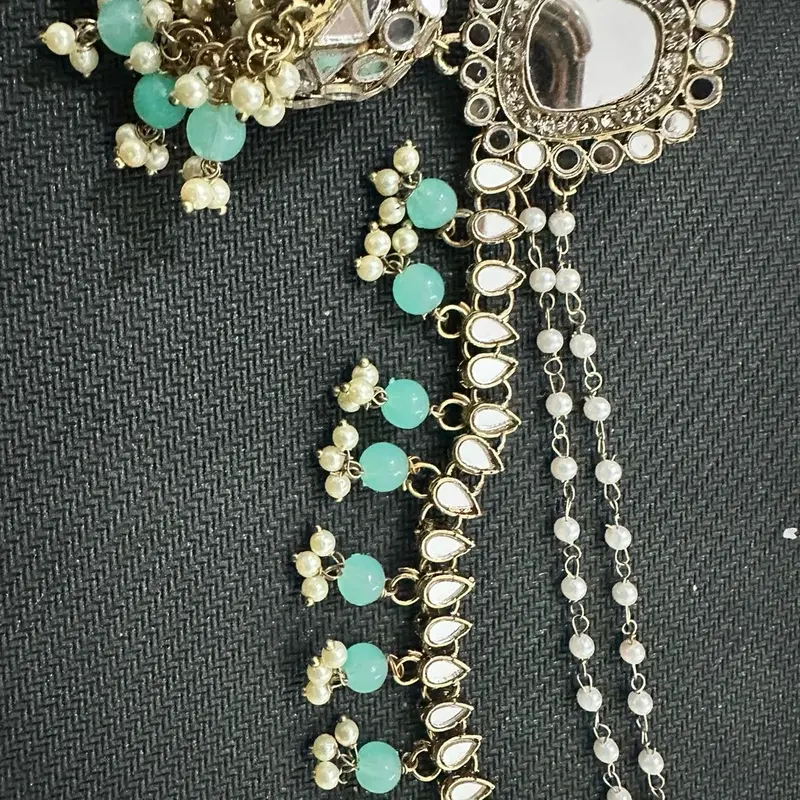 Mirrored Sahara Jhumki Earrings NOT detachable 3