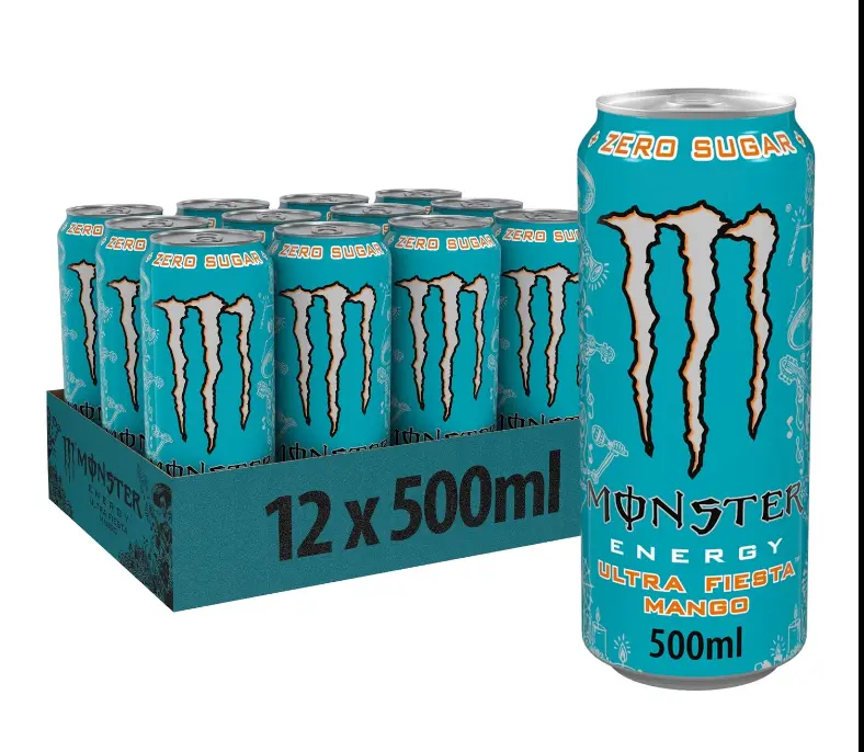 Monster Energy Ultra Fiesta Mango 500ml x 12 Beverage - Sport Drink 0